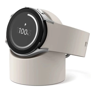 แท่นชาร์จเดสก์ท็อปสําหรับ Samsung Galaxy Watch 9/8/7/6/5/4 44 มม.ซิลิโคนชาร์จที่นั่งสําหรับ Galaxy Watch Ultra (2025)