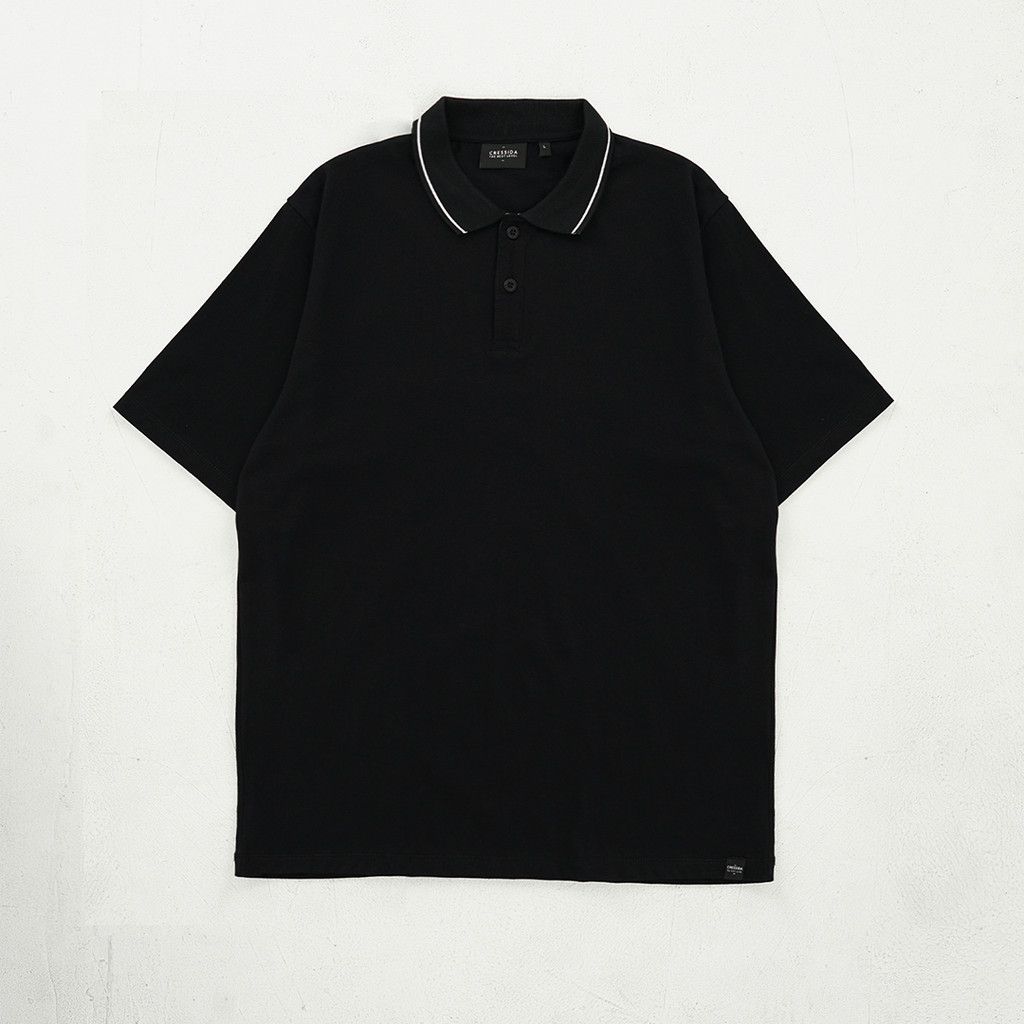 เสื้อโปโล Cressida The Next Level E084H - สีดํา