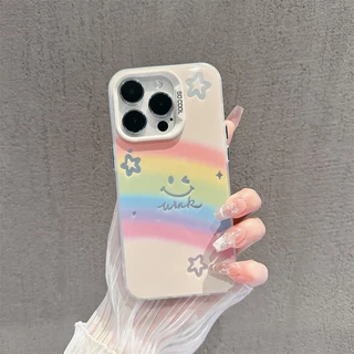 เข้ากันได้กับ ไอโฟน16 ไอโฟน 15 Pro Max iPhone 13 ไอโฟน11 X เคสโทรศัพท์เคสนุ่มน่ารัก HXMSCY080/081