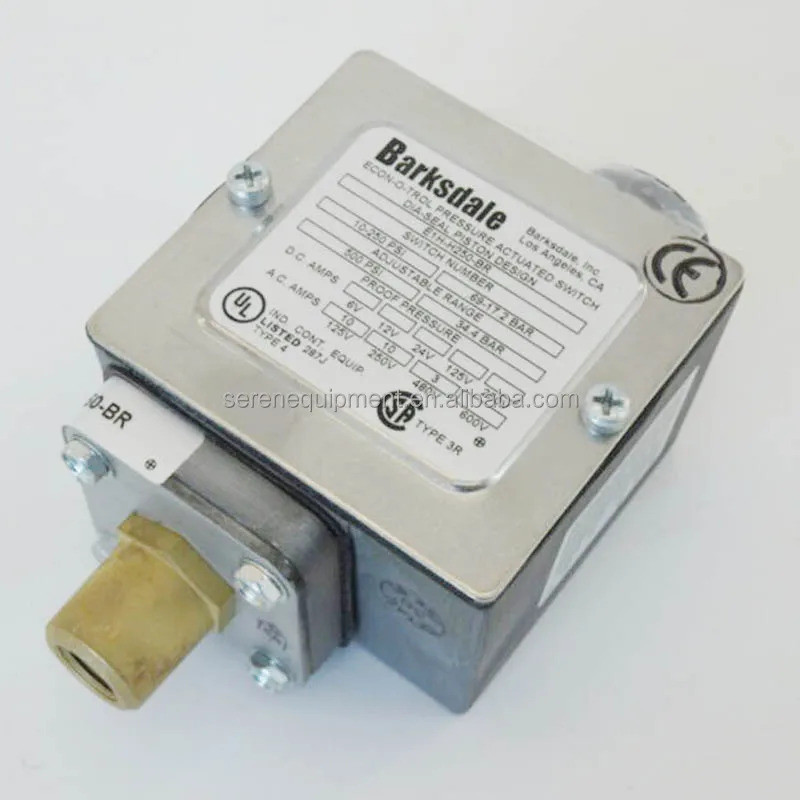 ยี่ห้อใหม่ Barksdale E1H-H250 E1S Series Econ-O-Trol Switch สวิตช์ความดัน*---