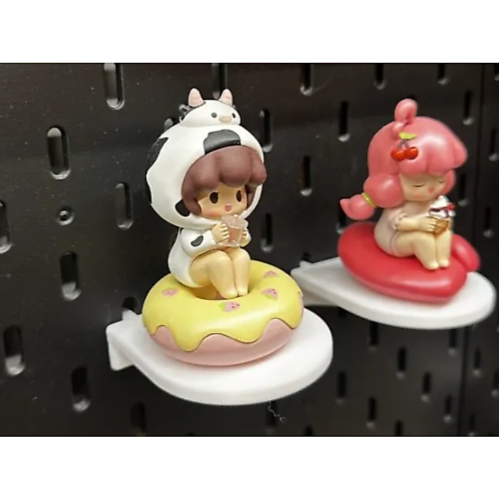 IKEA Pegboard Mystery Box Shelf ชั้นวางของสำหรับ ที่วางโมเดล Amiibo/Art Toy/Popmart/Labubu/Twinkle