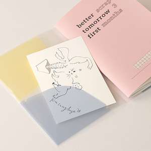โดย. fulldesign Double Pocket Book Cover Book Cover Book Sticker Storage Cover
