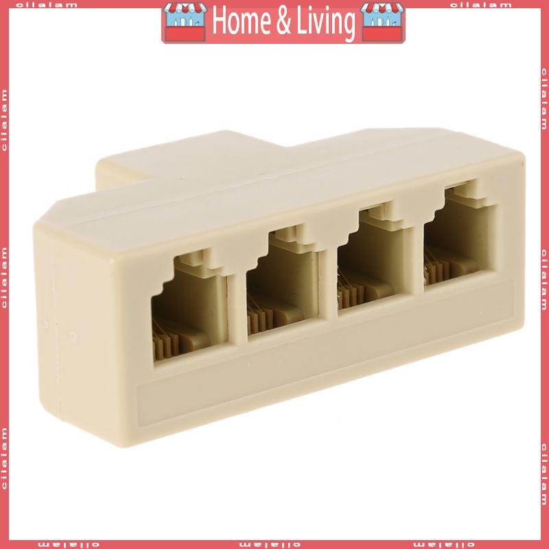 CI Phone Line Splitter แจ็คโทรศัพท์ Splitter RJ11 โทรศัพท์แยกสายโทรศัพท์ Splitter RJ11 6P4C สําหรับ 