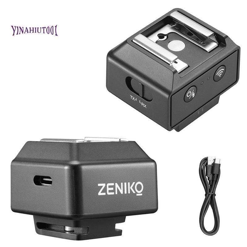 Yinahiut001ZENIKO T1 Wireless Flash Trigger 2.4GHz Mini Universal Hot Shoe รีโมทคอนโทรล ZV1 Z30 Q3