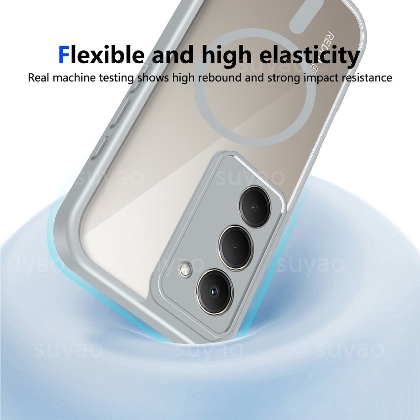 สําหรับ Redmi 15 5G 4G 2026 เคสโทรศัพท์แม่เหล็ก Frosted รูปที่ 5