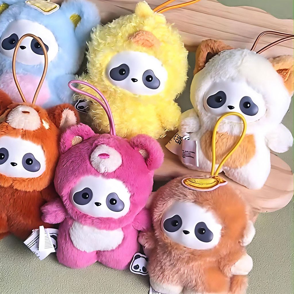 Panda Roll Panda Roll Panda Young Palm Zoo Mystery Box จี้ตุ๊กตารูปตุ๊กตาสํานักงาน