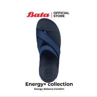 [New Arrival] Bata บาจา Energy+ รองเท้าแตะหูหนีบแฟชั่น สายผ้าไนลอน ยอดฮิต สวมใส่ง่าย สำหรับผู้หญิง สีกรมท่า รหัส 4719414