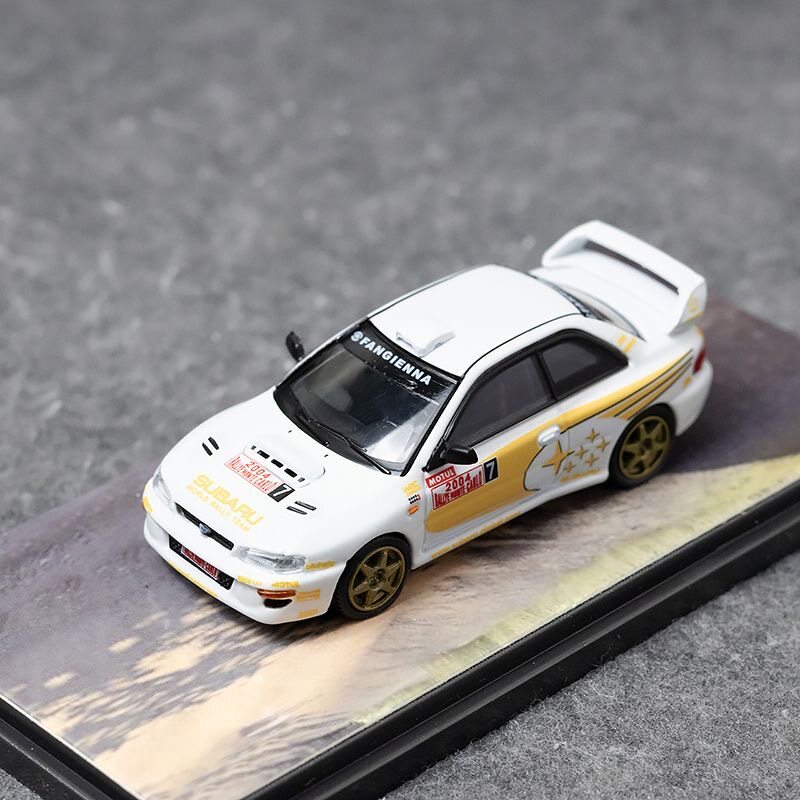 [คลังสินค้าพร้อม] งานละเอียด 1: 64 Subaru WRC World Rally Championship Championship Rally Car Model