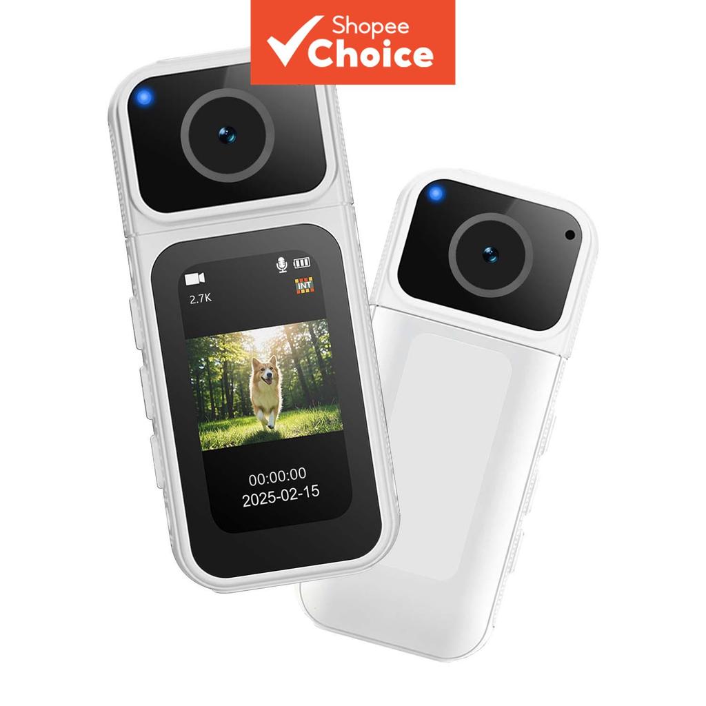 กล้องวิดีโอวิดีโอ Mini Thumb Action กล้อง 180 องศาเลนส์สําหรับ Vlog เริ่มต้น Park Leisure Camping Travel ใช้