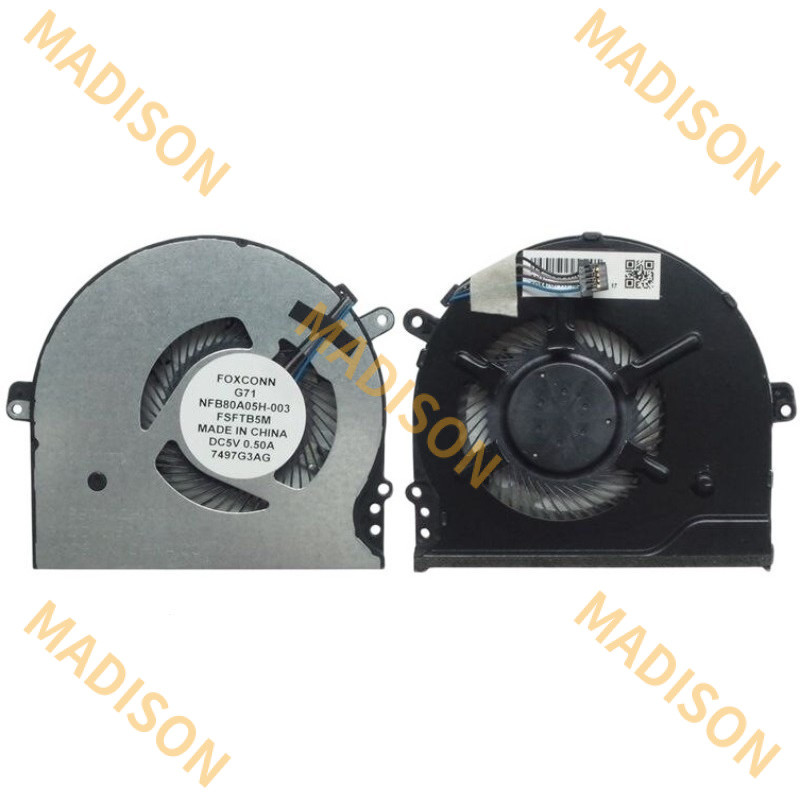 พัดลมระบายความร้อน CPU ใหม่สําหรับ HP Pavilion 15-cc 15-ck 14-bk 15-cc700 708tx 715tx 710tx NFB80A05