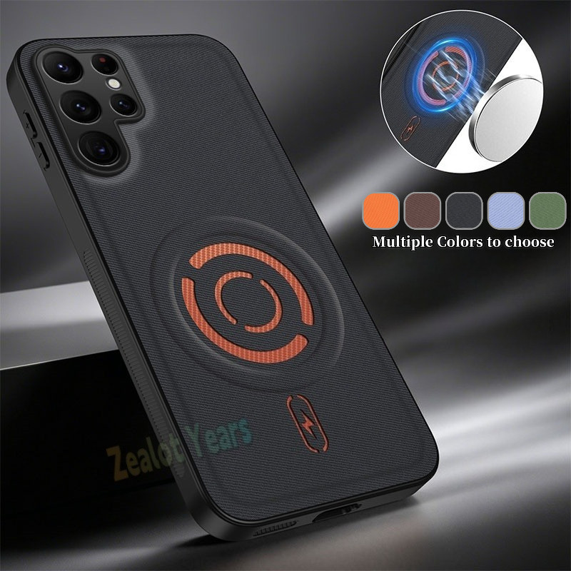เคสสําหรับ Samsung Galaxy S26 S25 S24 Ultra 5G S26Ultra Magnetic Tech ผ้ากรณีกันกระแทกฝาหลัง