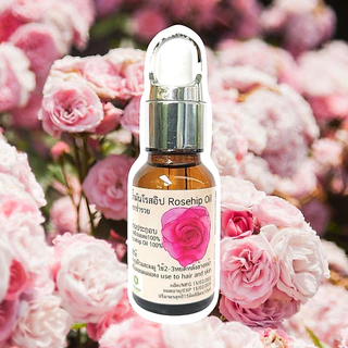 น้ำมันโรสอิป โรสฮิปออยล์​ออแกนิกส์ น้ำมันโรสอิปแท้ Rose Hip oil Organic pure สำหรับ ใบหน้า ผมและผิว