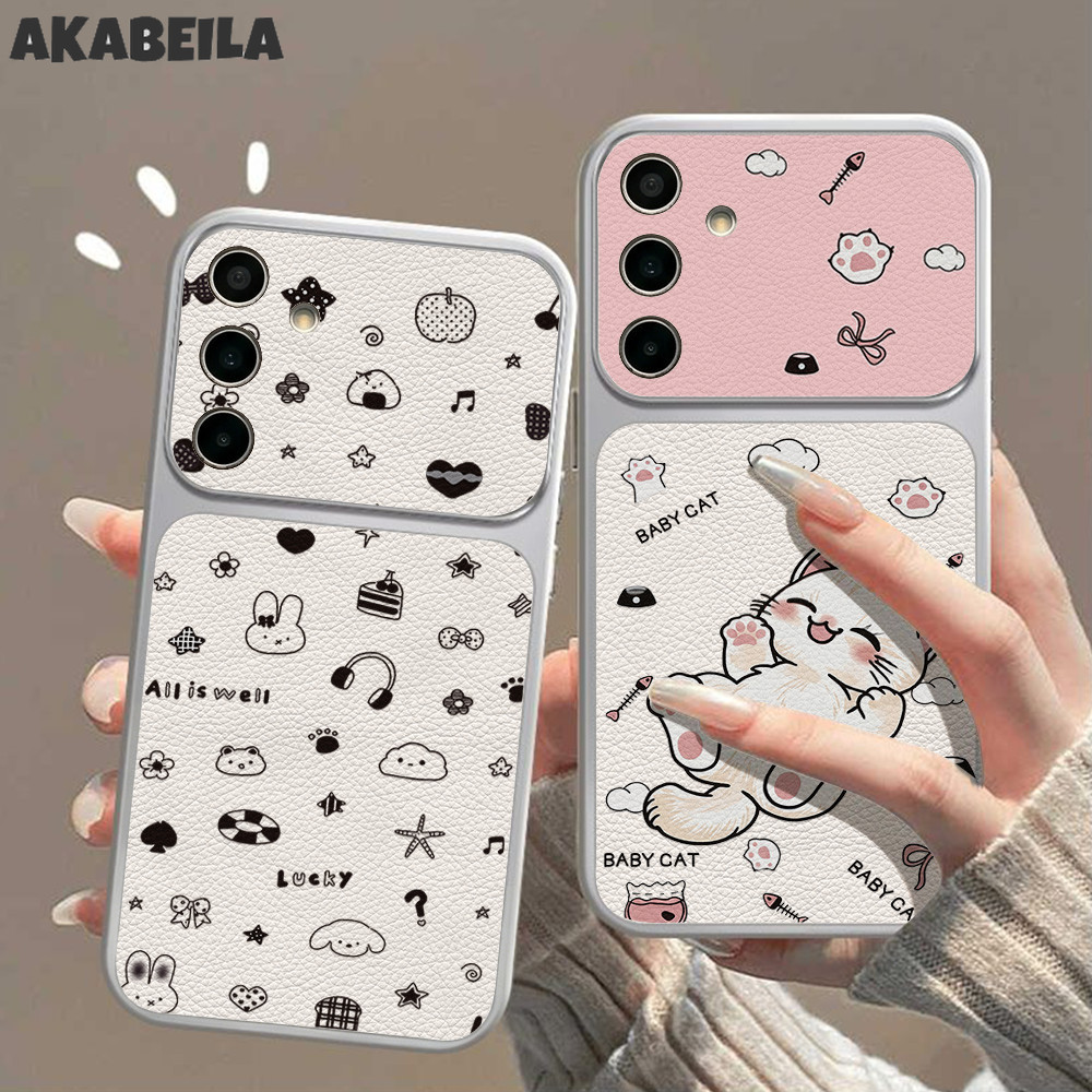 เคสโทรศัพท์สำหรับ Samsung A37 A57 A17 A07 A56 A36 A54 A15 A14 A13 A06 A05 S23 S24 S25 S26 Ultraมาพร้อมที่วางโทรศัพท์