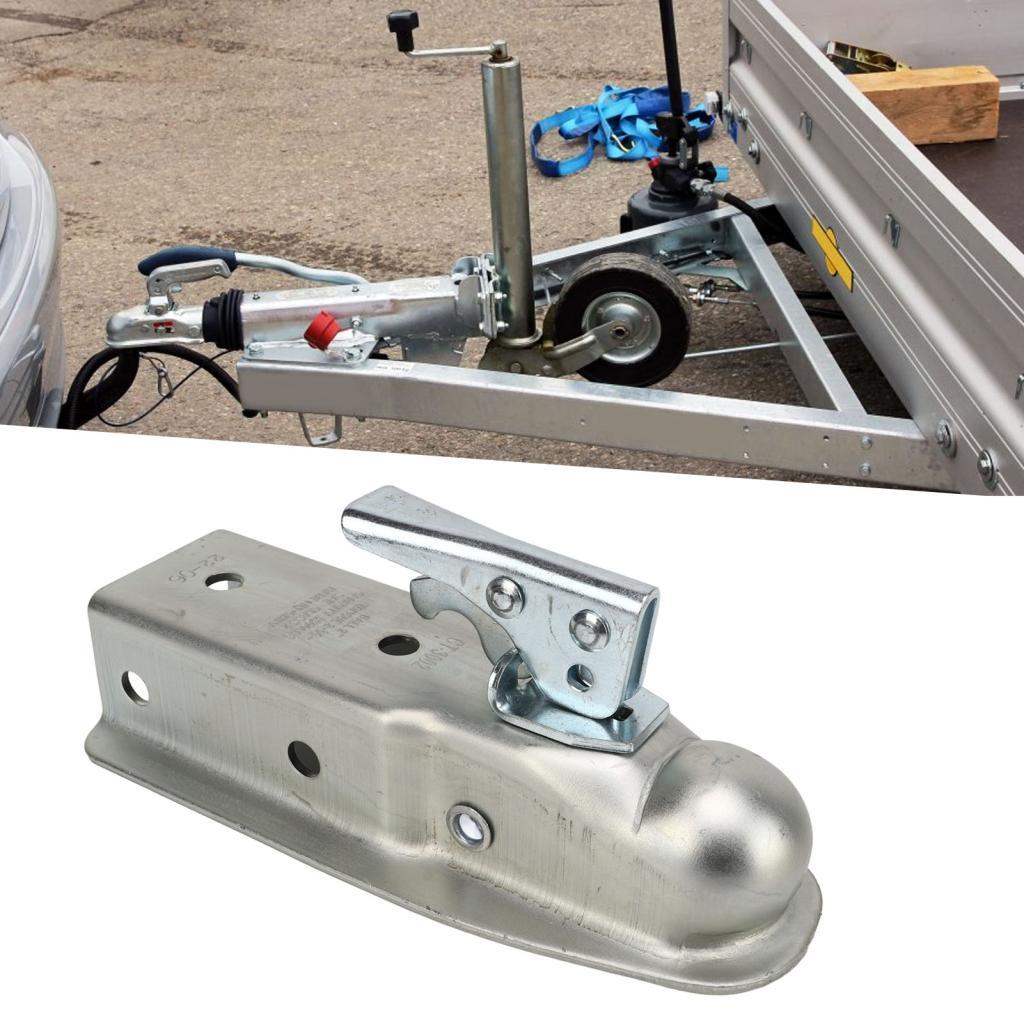 Ilike Trailer ลิ้น Coupler 2in Ball Head 63 มม.ความกว้าง 3500lbs ความจุสําหรับ Caravan RV พร้อม Pin