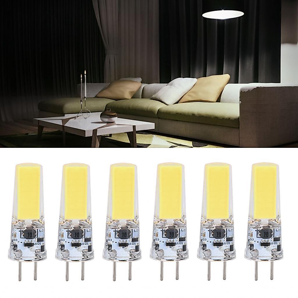 GY6.35 หลอดไฟ LED 6 ชิ้น สำหรับโคมระย้า