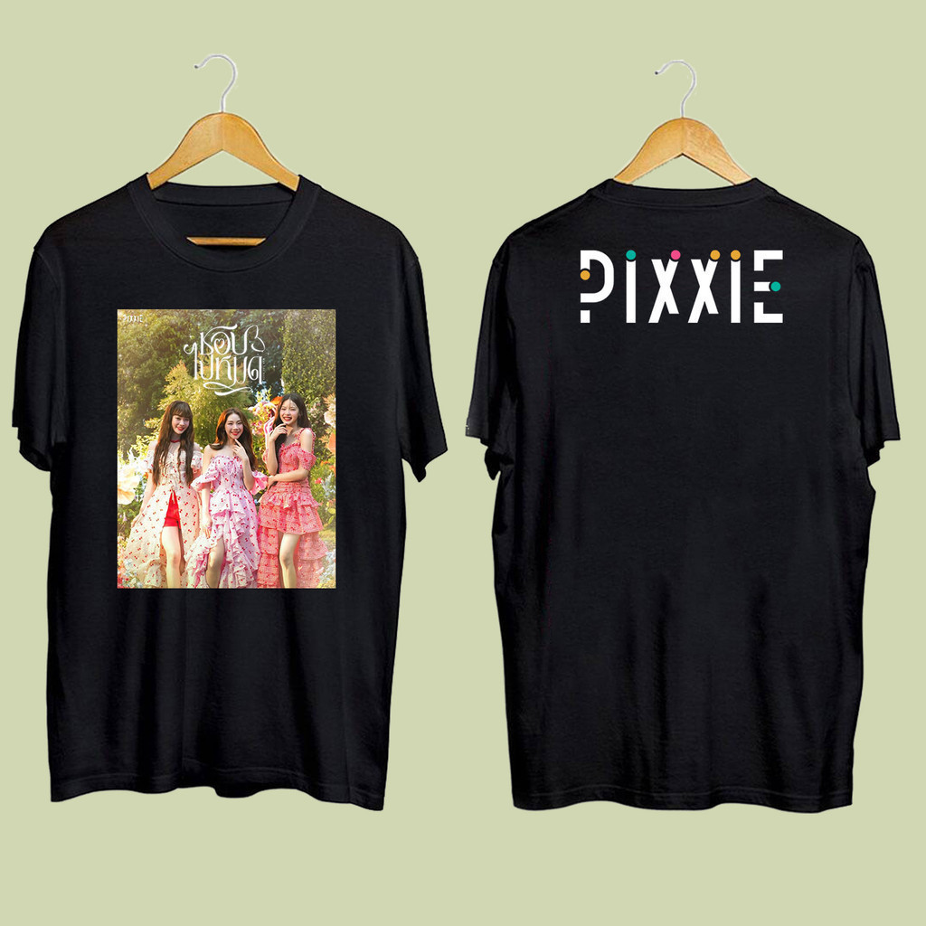 พร้อมส่ง เสื้อยืดผู้ชาย Pixxie วงดนตรีเกิร์ลกรุ๊ปไทย S-3XL ผ้าฝ้ายแท้100% ใส่สบาย