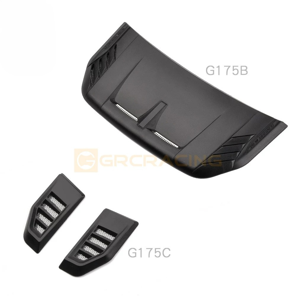 สําหรับ Trxs 1/10 Trx-4 ใหม่ Bronco Trx4 ไนลอนสีดําวัสดุสามมิติ Hood Air Outlet Raptor เครื่องยนต์ H