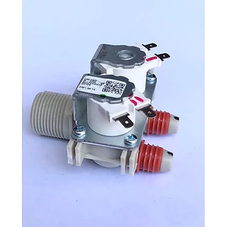วาล์วน้ำเข้าเครื่องซักผ้าแอลจี2ทาง แท้(โซลินอยด์ขาว12V.),(โซลินอยด์สีน้ำเงิน12V.),(โซลินอยด์เทา220V.)อะไหล่เครื่องซักผ้า