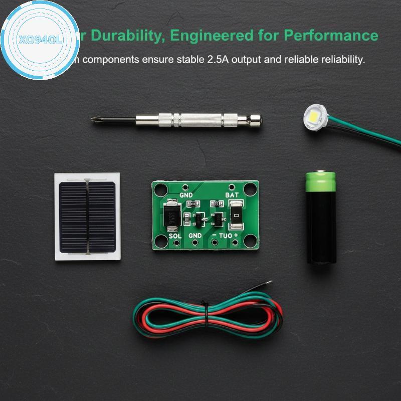 Xo94ol พลังงานแสงอาทิตย์ควบคุม PCB Controller 3.2V 3.7V 6V 12V 1A สําหรับสนามหญ้ากลางแจ้งสวน Pathway
