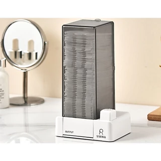 GaGiNang [พร้อมส่ง] กล่องใส่สำลีแบบกด ที่เก็บสำลีเช็ดหน้า ใส่สำลีแบบแผ่น ใช้ง่าย สำลีไม่เป็นขุย