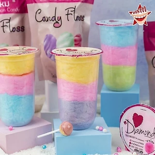 Diamond Cotton Candy - ขนมสายไหมพรีเมี่ยม นุ่มละมุน หวานละลายในปาก ขนมหวาน ของกินเล่น ของทาน