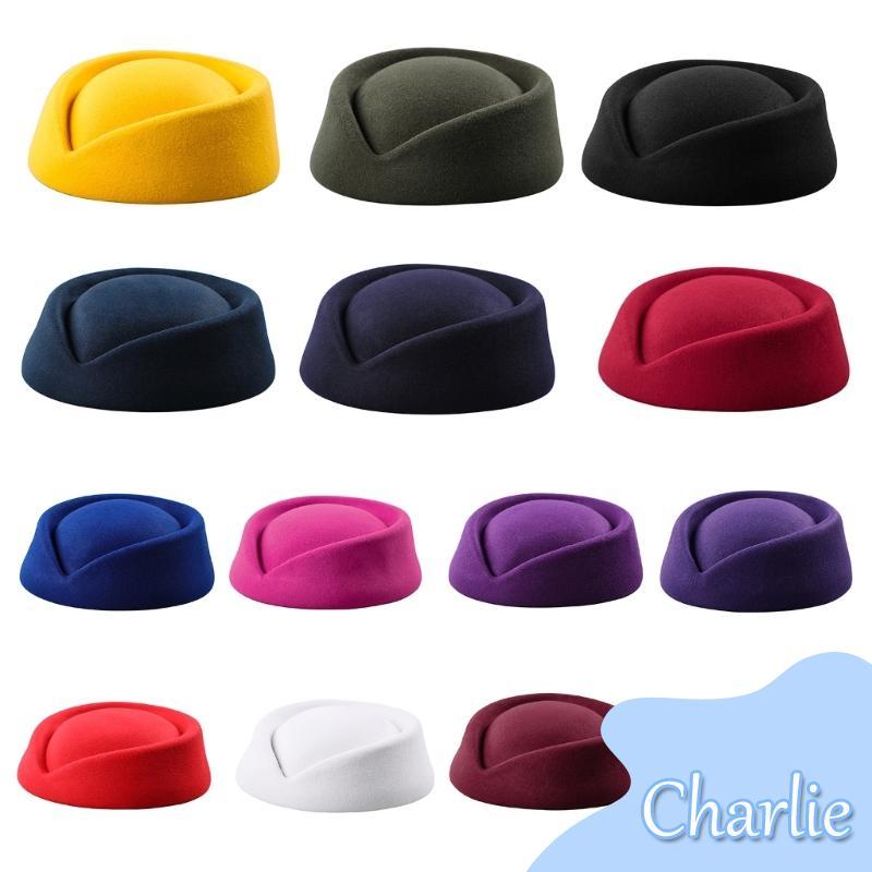 Char Air Hostess หมวกสําหรับเครื่องแต่งกายคอสเพลย์ฮาโลวีนอุปกรณ์เสริมสําหรับทรัพย์สินในอาคาร