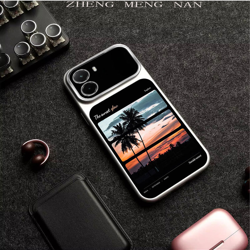 เหมาะสําหรับ XIAOMI POCO M7 4G ใหม่ 3D พิมพ์เต็มหน้าจอเคสโทรศัพท์สีเงินด้าน 0073
