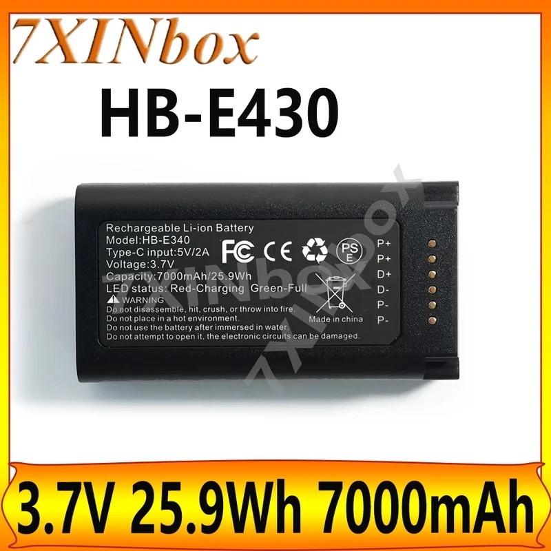 7XINbox HB-E430 3.7V 25.9Wh 7000mAh แบตเตอรี่สําหรับ eufy Security Video Doorbell E340 Series