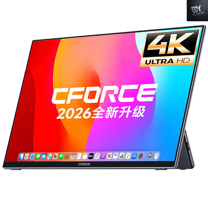 Dfy CFORCE 4K แบบพกพาจอแสดงผลสวิทช์โทรศัพท์มือถือคอมพิวเตอร์โน้ตบุ๊ค Sub-หน้าจอ NS2 หน้าจอแบบพกพา