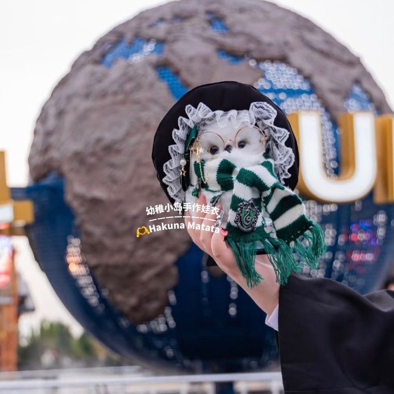Beijing Universal Studios Hydewei Hat Slytherin College Scarf อุปกรณ์เสริมนกฮูก Harry Potter Replace