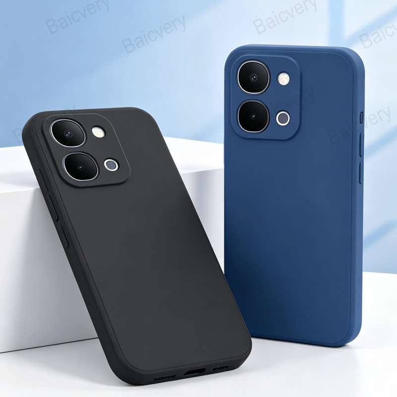 Simple สําหรับ VIVO Y31D 4G Y51 Pro T5X iQOO Z11X 5G Y31D Pro T5 Matte TPU กลับกันกระแทก