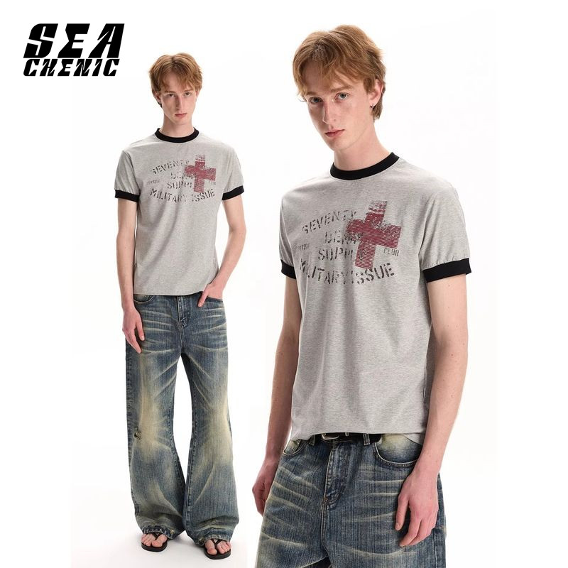 SECHENIC Premium Quality Street เสื้อยืดแขนสั้นผู้ชาย