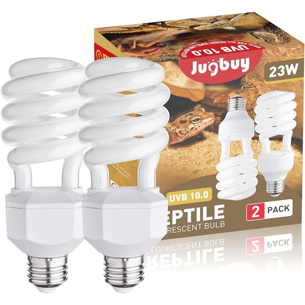 UVB สัตว์เลื้อยคลานหลอดไฟ 10.0, 23W UV Spiral Compact Florescent Terrarium โคมไฟเหมาะสําหรับทะเลทราย