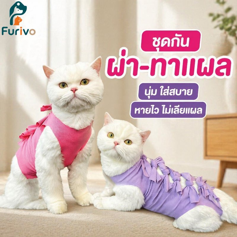Cat Recovery Suit Anti Lick Surgical Vest Post Operation Wound Protection Cotton Soft SML