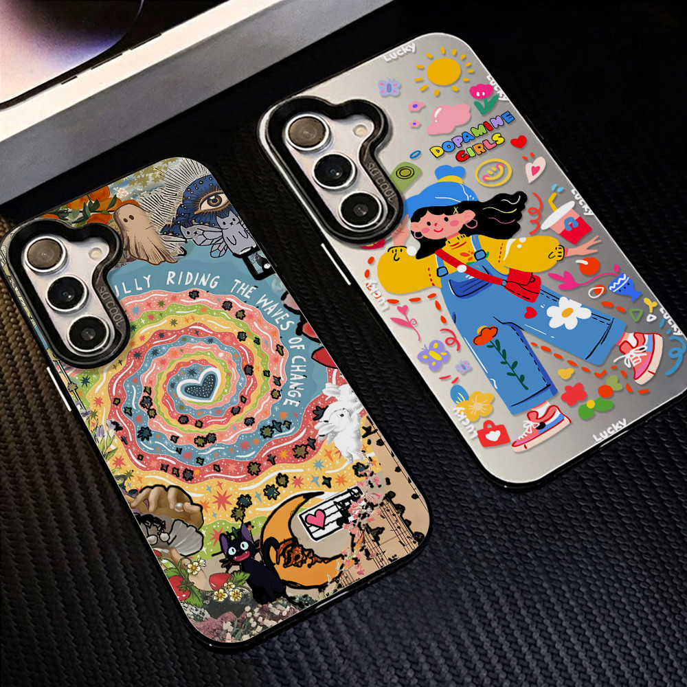 ไม่จำกัดเพศ IMD เคส for Samsung A57 A37 A17 A56 A07 A15 A22 A06 A55 A35 A16 A36 A05S A26 เคสโทรศัพท์ กันกระแทกเคสมือถือ