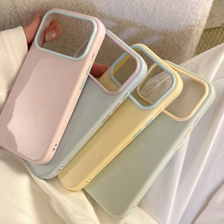❤️เคสไอโฟน Case For iPhone 11 17 16 15 13 14 12 Pro Max เคสไอโฟน11 เคสโทรศัพท์ทรงเพรียวบางสีสันสดใส