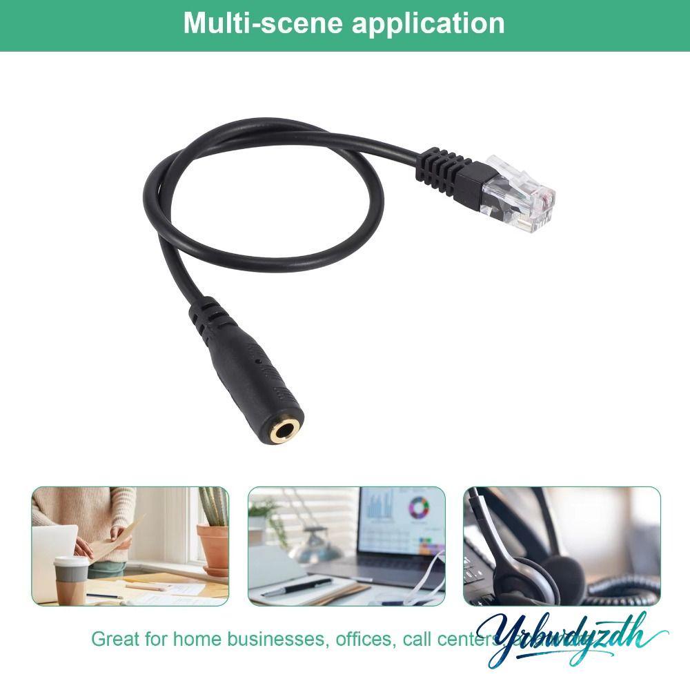 YRBWDYZDH RJ9 สายเคเบิลอะแดปเตอร์, 3.5 มม.ถึง RJ9 อะไหล่ RJ9 Connector, Professional Universal เปลี่