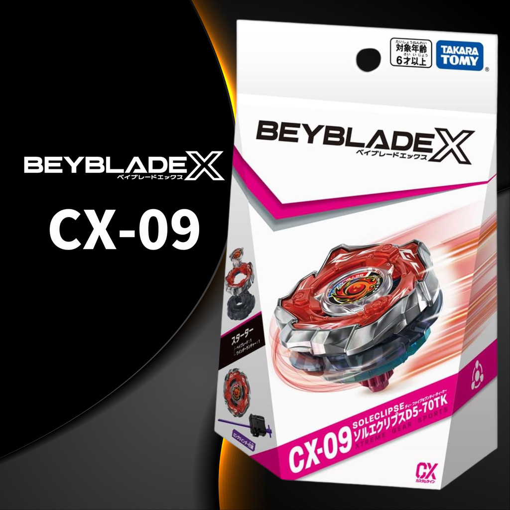 BEYBLADE X CX-09 Starter Sol Eclipse D5-70TK (TAKARA TOMY)