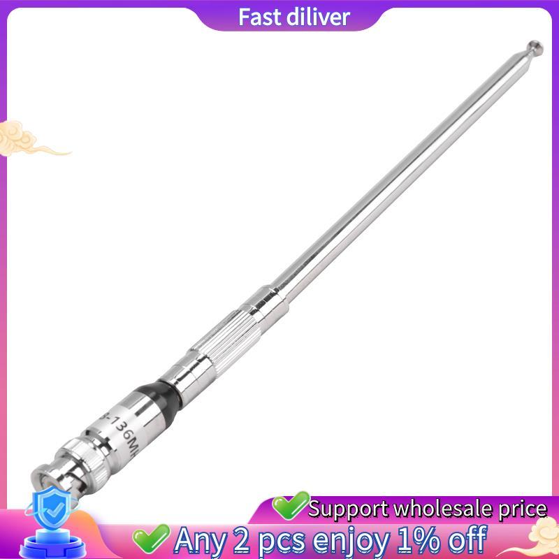 118-136MHZ BNC Telescopic Antenna กําไรสูง Airband เสาอากาศสําหรับ TH-28A TH-48A TH-78A ความถี่การบิ
