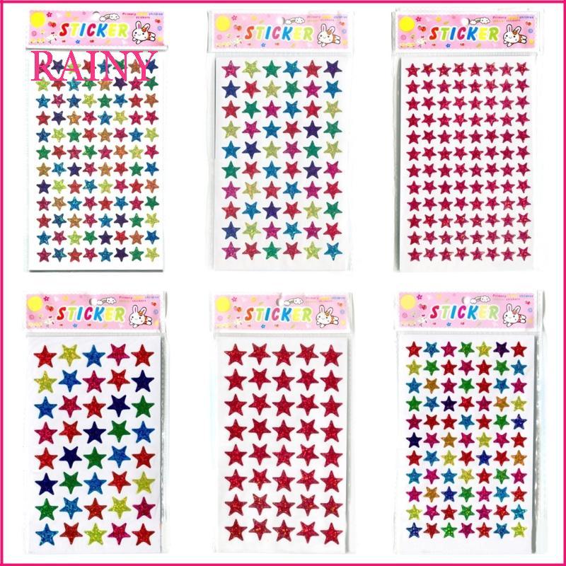 RAINY Glitter Star Stickers Children Reward Glitter Stickers for Good Beahavior