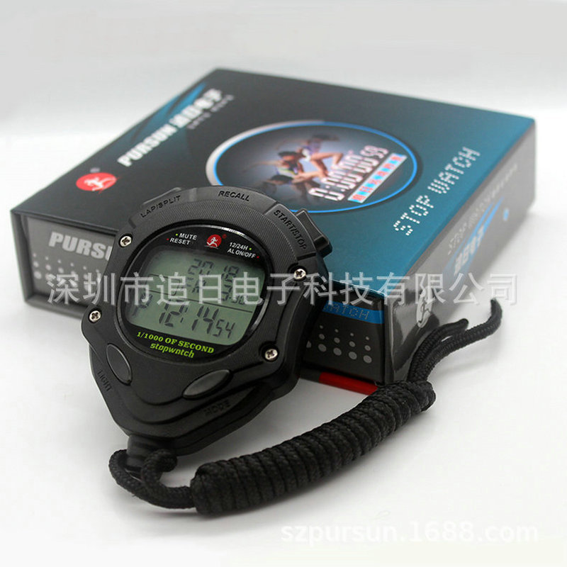 นาฬิกาจับเวลาอิเล็กทรอนิกส์ PS-1000, นาฬิกาจับเวลา 1/1000 วินาที, นาฬิกาจับเวลาพร้อมหน่วยความจำ 200 