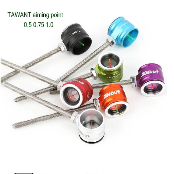 Decut TAWANT ยิงธนู Recurve Sight Pin 0.5/0.75/1.0 Optical Fiber Arrow อลูมิเนียม Sight สําหรับ Recu