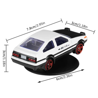 รถจำลอง AE86 ดริฟท์อัตโนมัติ ของตกแต่งรถ โลหะผสม ติดตั้งง่าย 3M ไม่ทิ้งรอย