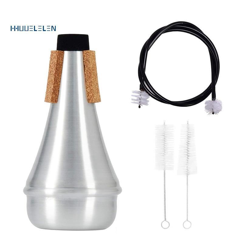 [Promote H]Mouthpiece/Valve Bore Brushed, for Trumpet Mute and Cleaning Kit, Practice Mute for Trump