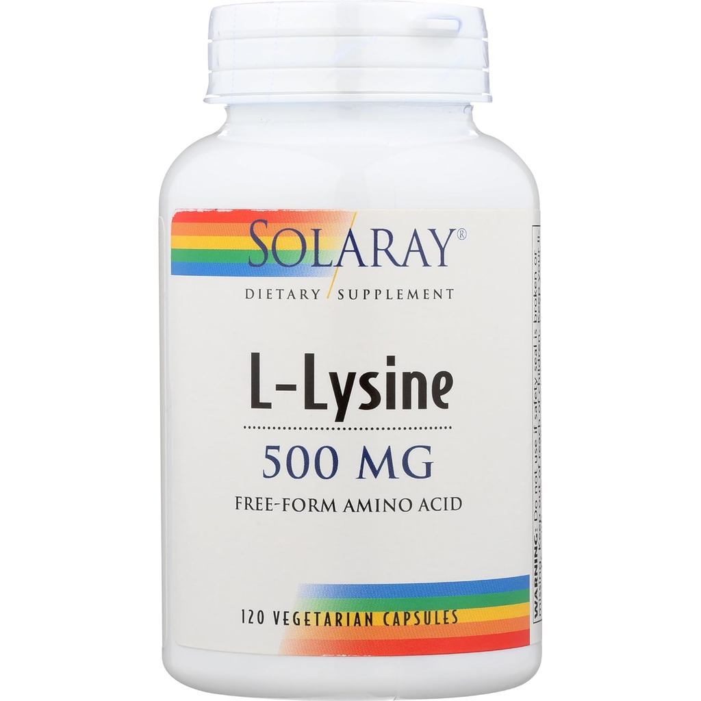 SOLARAY L-Lysine 500mg, 120 CT