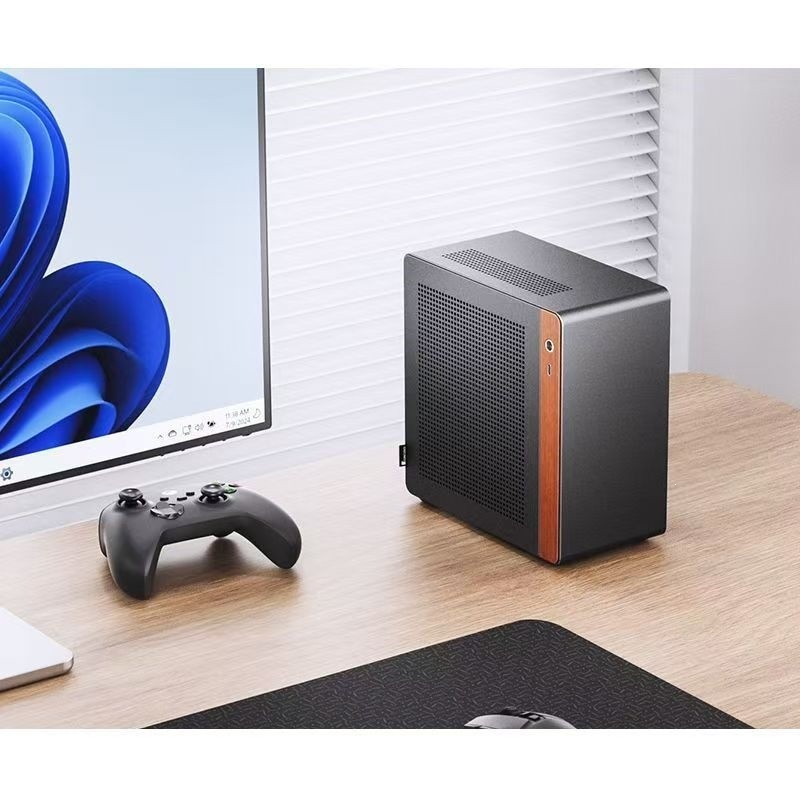 เคสคอมพิวเตอร์ JONSBO N10 อลูมิเนียมอัลลอยด์ 1U พร้อมพาวเวอร์ซัพพลาย ITX สำหรับเดสก์ท็อป MINI NV10