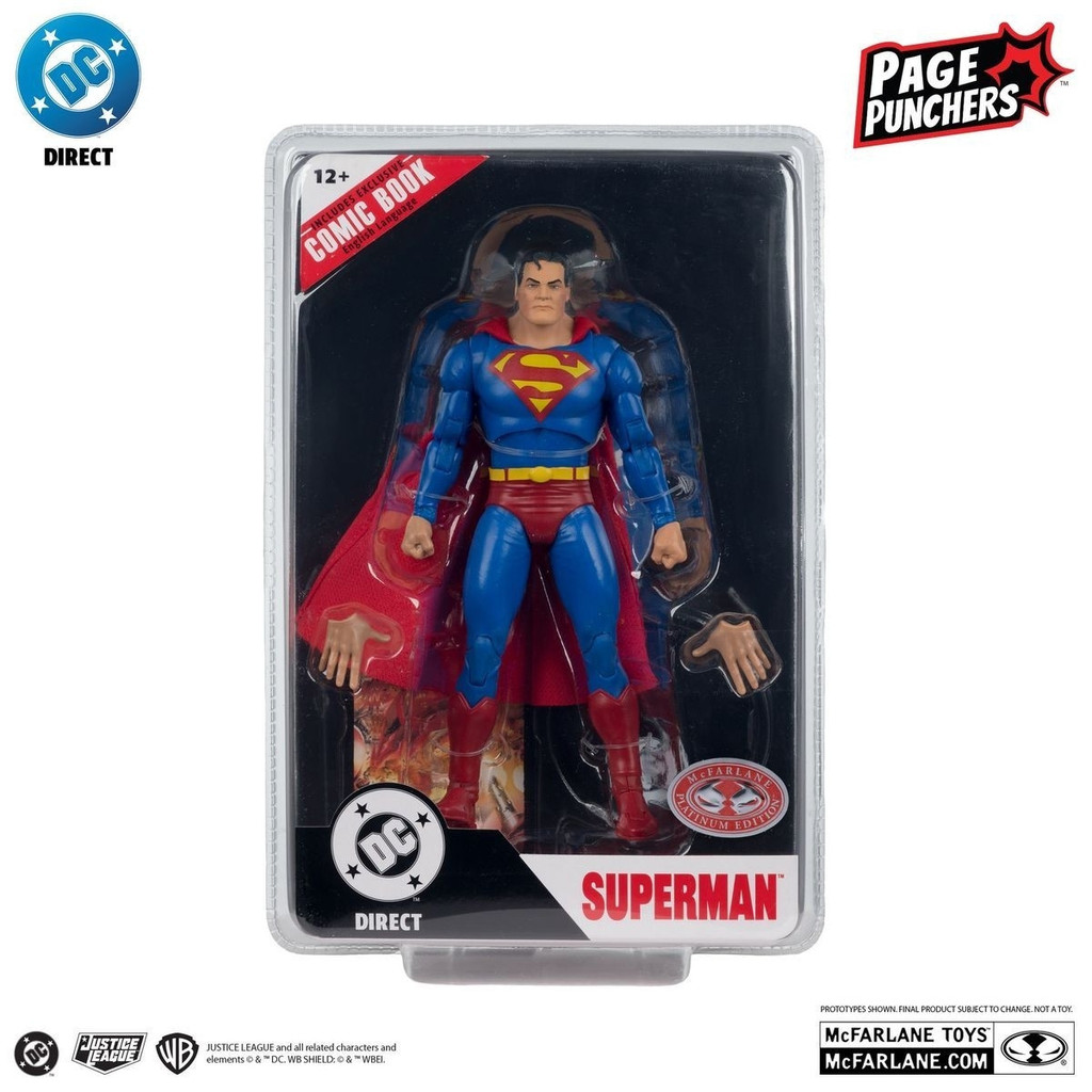 แนะนํา Mcfarlane Superman DC ของแท้ Mcfarlane 23 ซม. Action Figure 18074