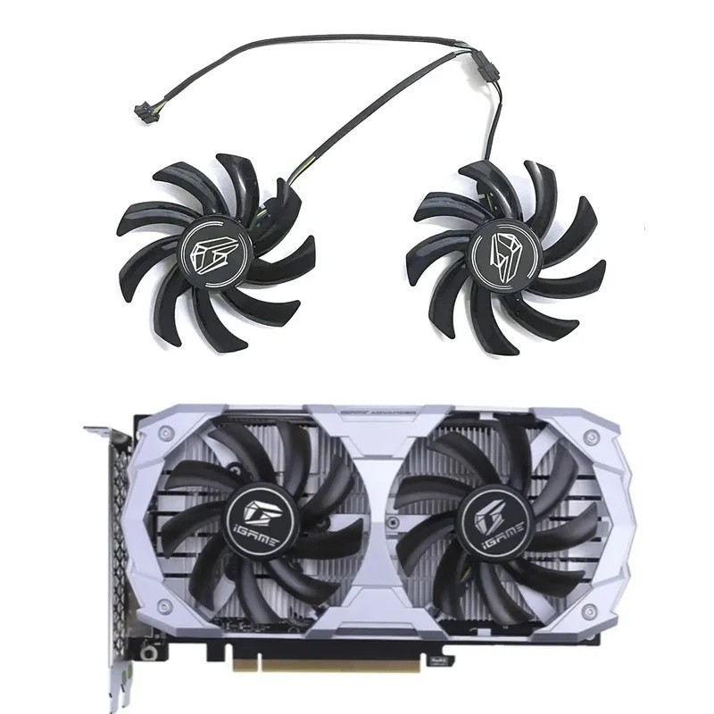 พัดลม GPU Igame GTX1650 ขนาด 85 มม. เหมาะสําหรับพัดลม GPU Igame Geforce GTX 1650 Super Ultra 4G สีสั