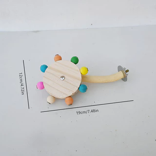 ของเล่นนกแก้ว ของเล่นนก ของตกแต่งกรง พร้อมลูกบอลหมุนได้ ของเล่นฝึกนก