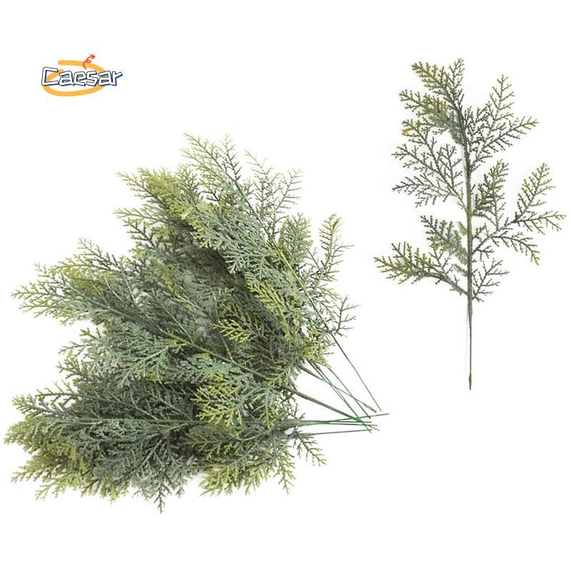 caesarA820 ชิ้นประดิษฐ์ Cedar Sprigs Faux Cedar สาขา Cedar Stems Sprigs Picks DIY อุปกรณ์เสริม